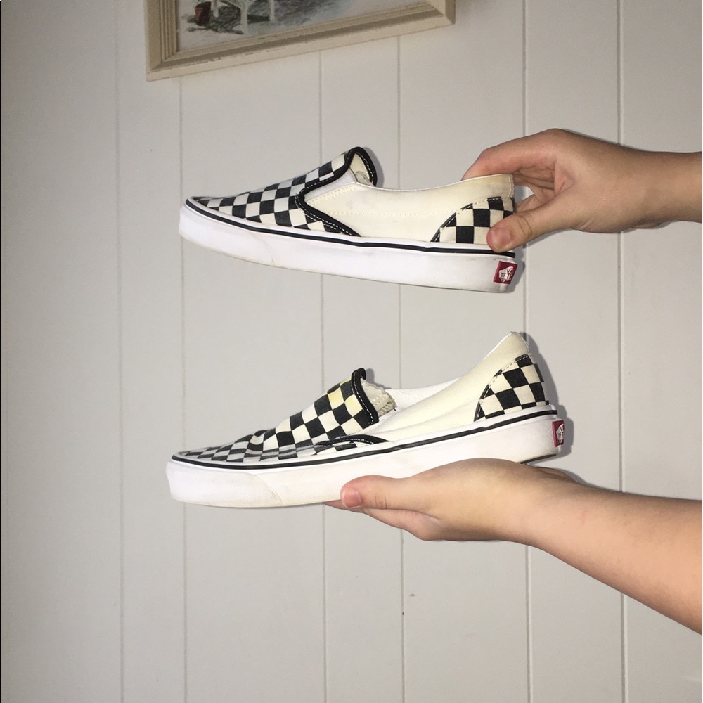 Checkered Vans sz 9